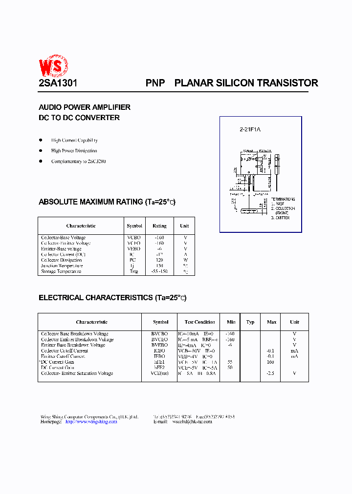 2SA1301_122807.PDF Datasheet