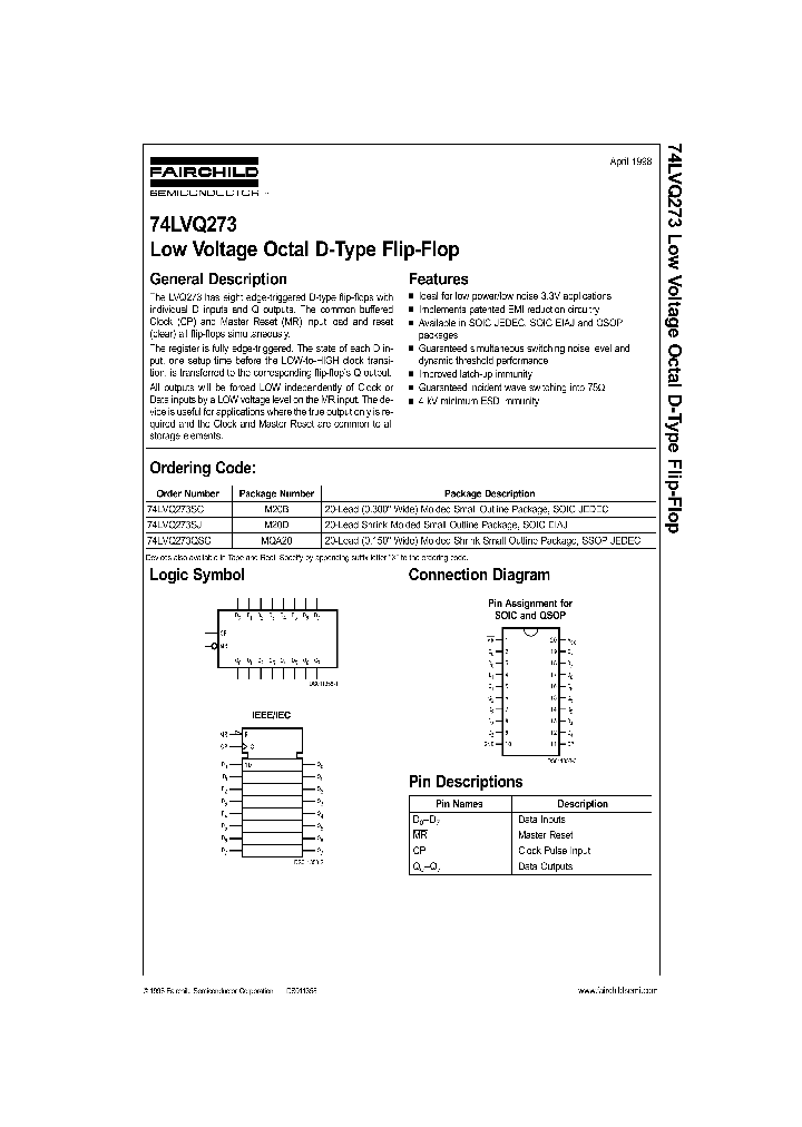 74LVQ273QSC_168760.PDF Datasheet