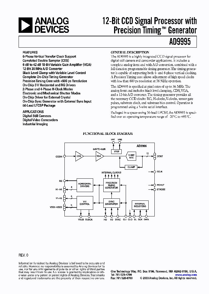 AD9995_97990.PDF Datasheet