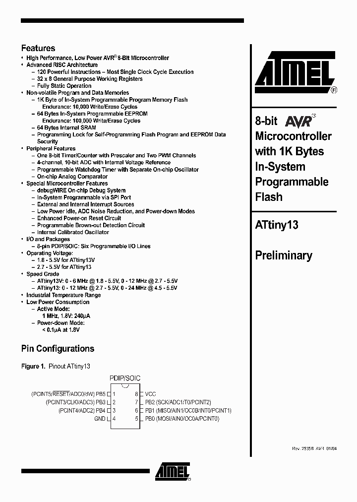 ATTINY13_69015.PDF Datasheet