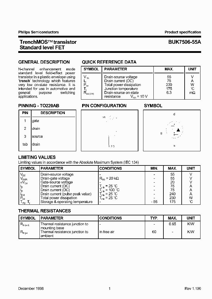 BUK7506-55A_160622.PDF Datasheet