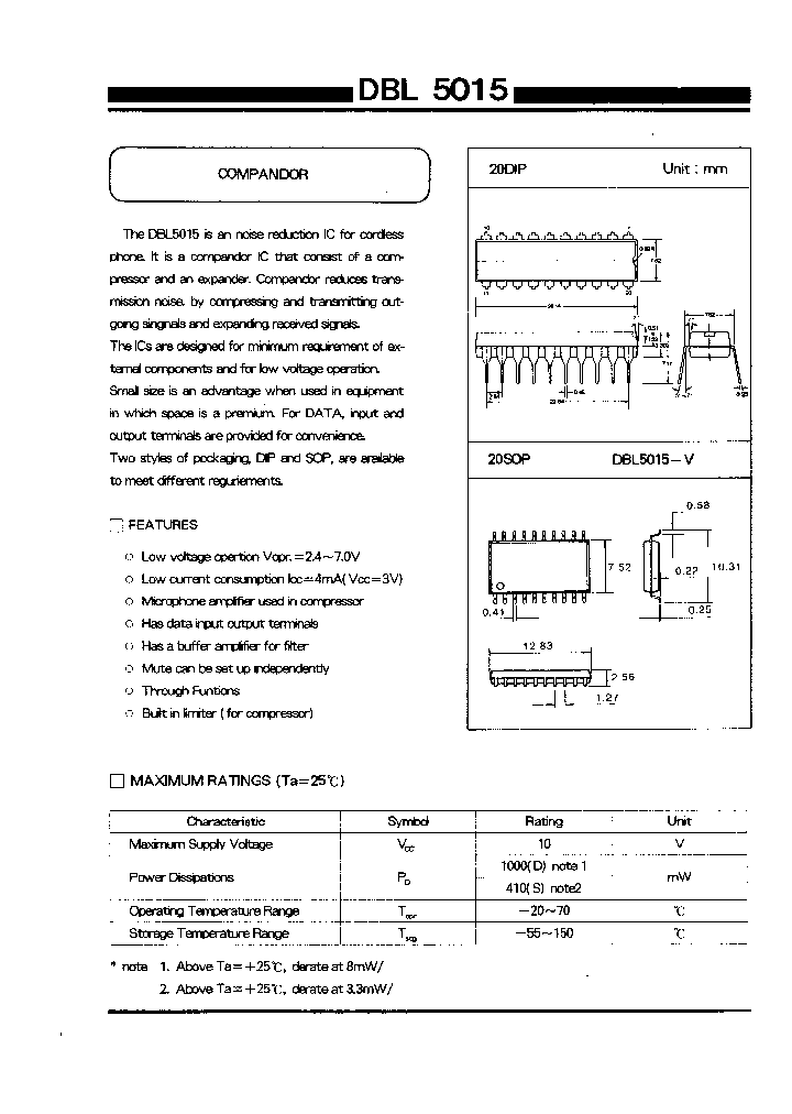 DBL5015_81955.PDF Datasheet