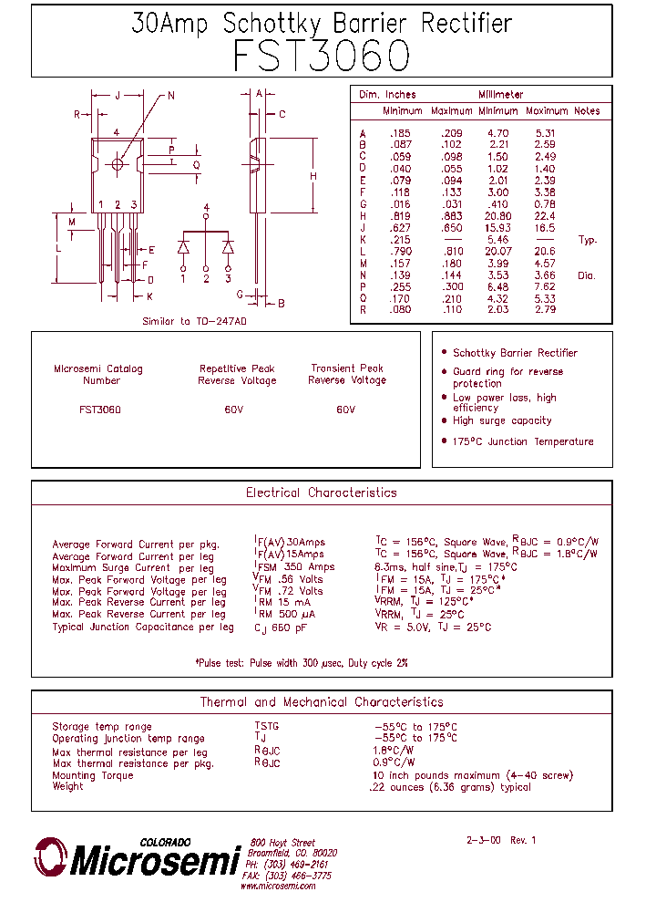 FST3060_125059.PDF Datasheet