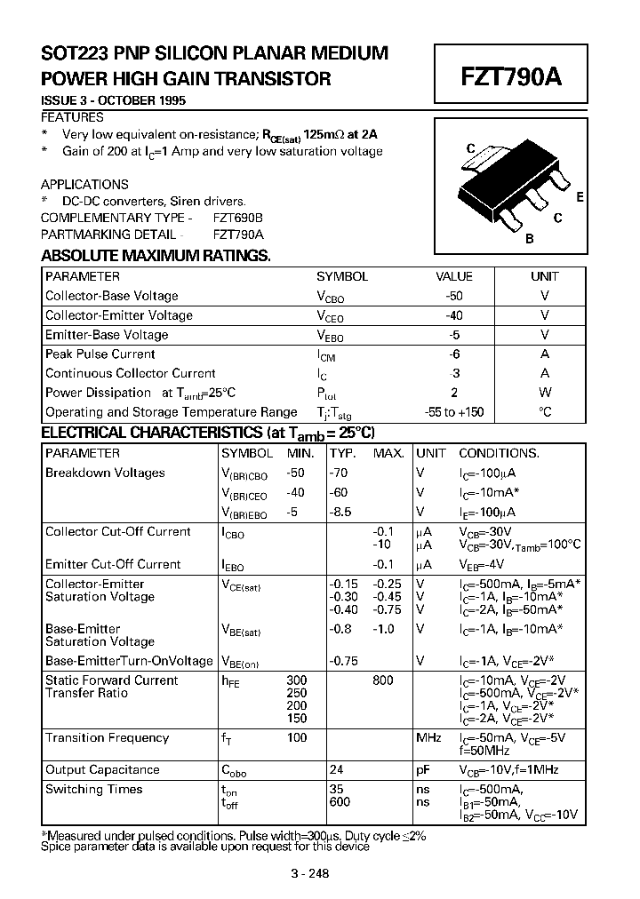 FZT790A_74655.PDF Datasheet