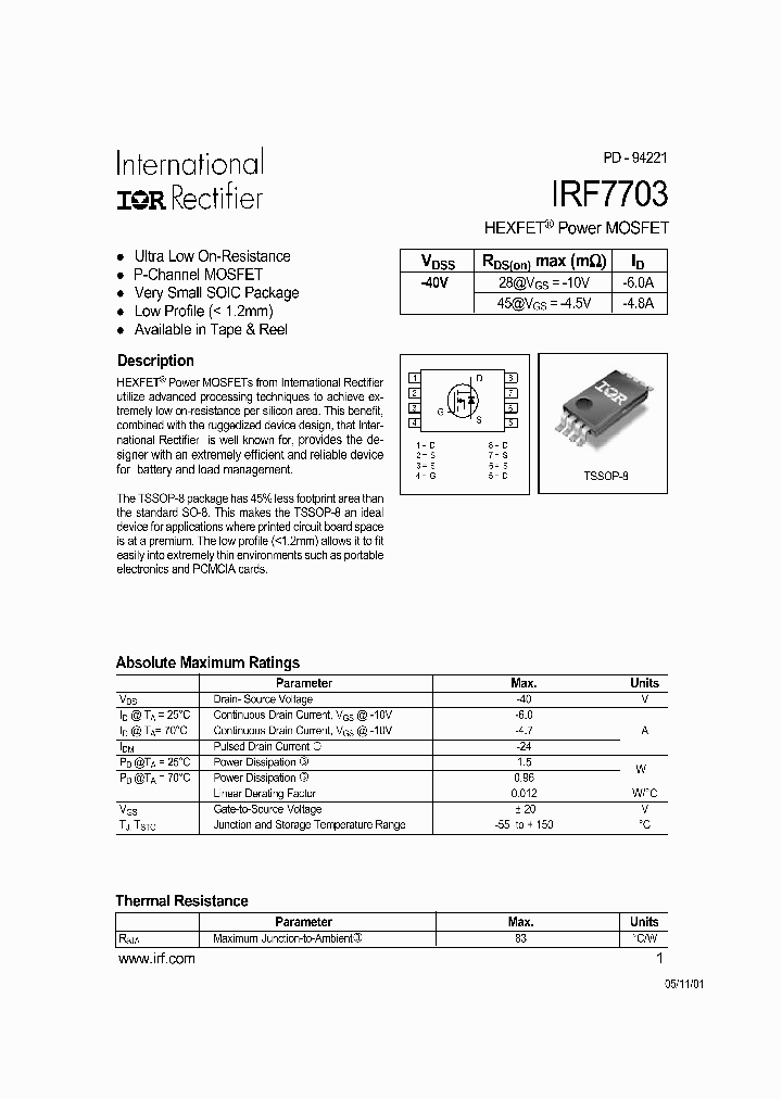 IRF7703_194618.PDF Datasheet