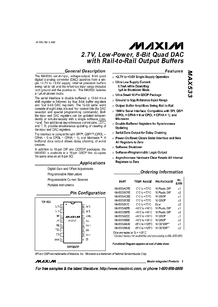 MAX533_131598.PDF Datasheet