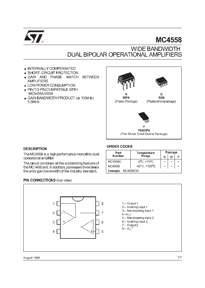 MC4558_162142.PDF Datasheet