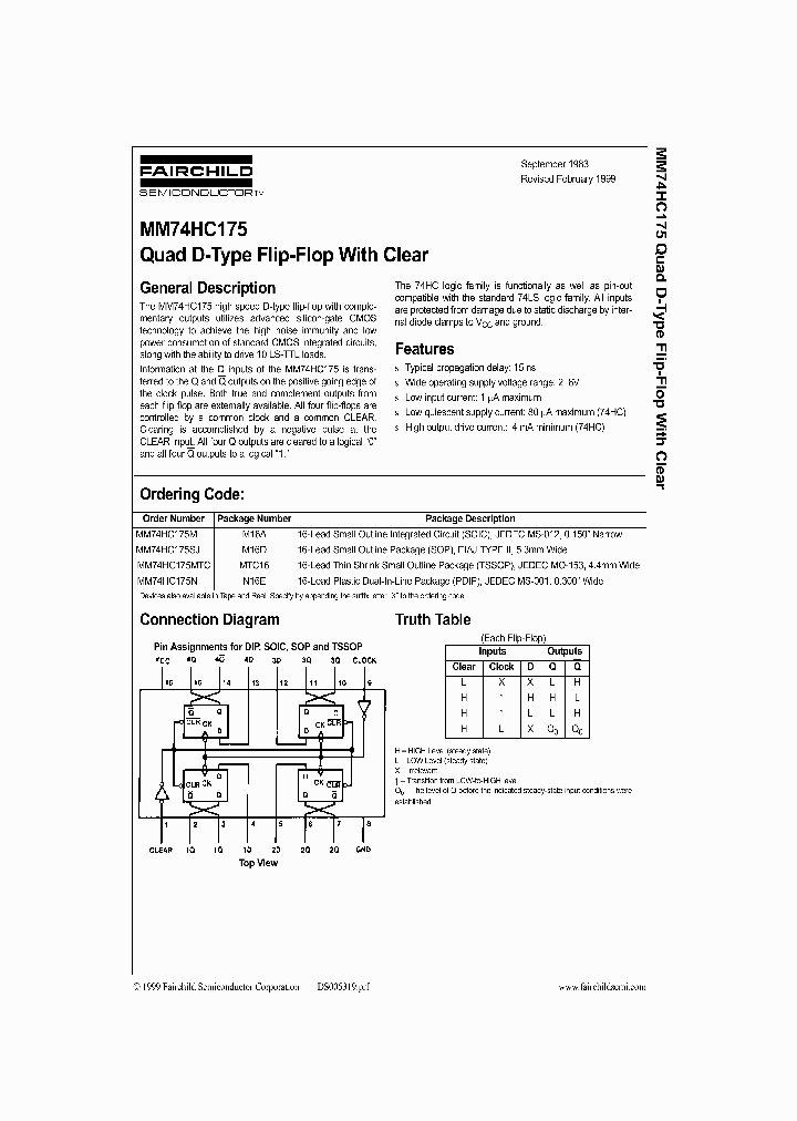 MM74HC175_96111.PDF Datasheet