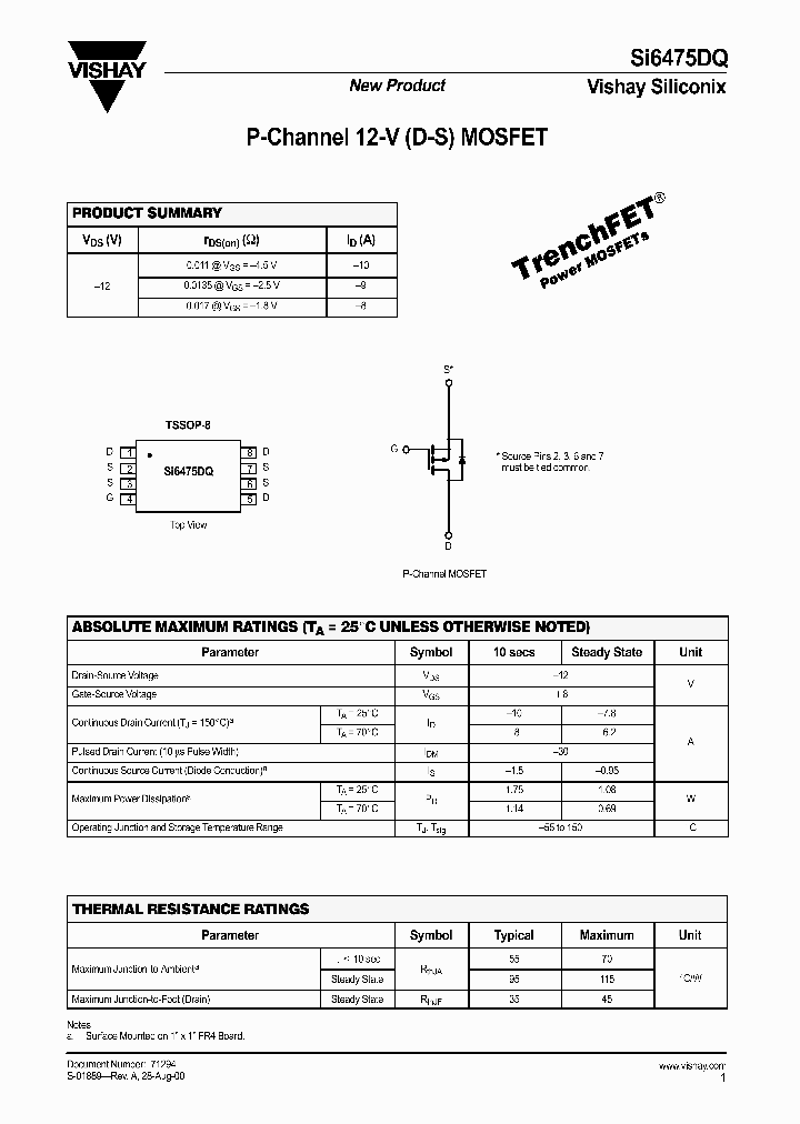 SI6475DQ_190277.PDF Datasheet