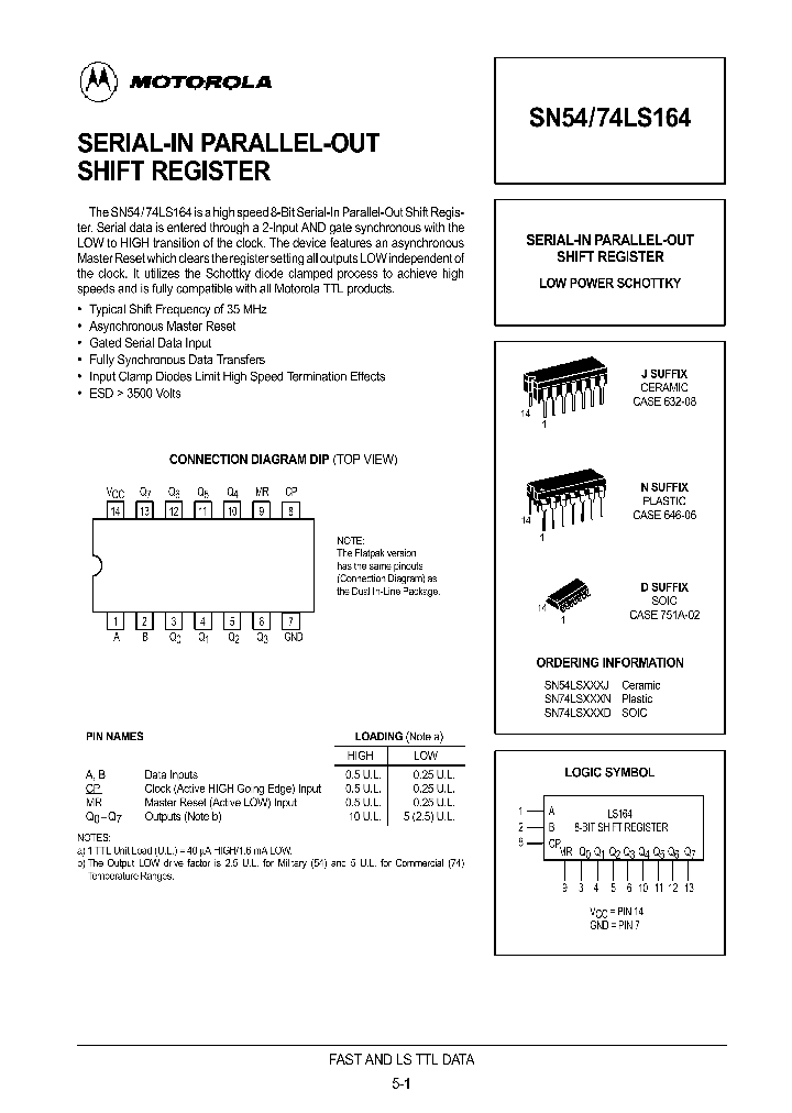 SN74LS164D_78388.PDF Datasheet