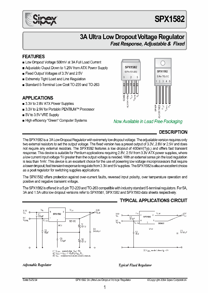 SPX1582_132285.PDF Datasheet