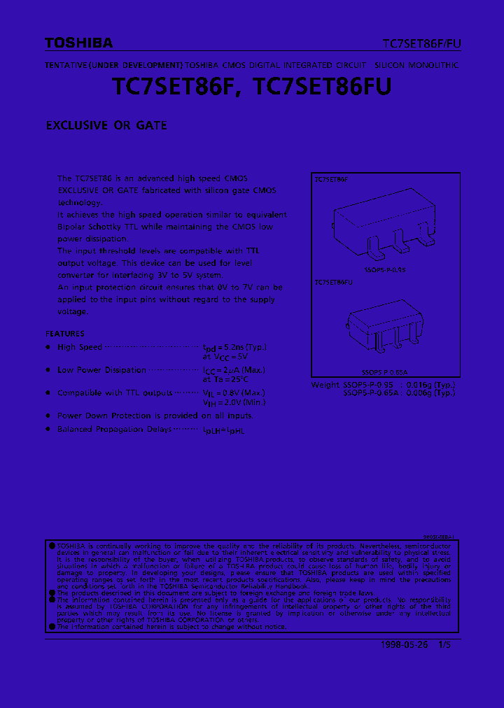 TC7SET86F_36875.PDF Datasheet