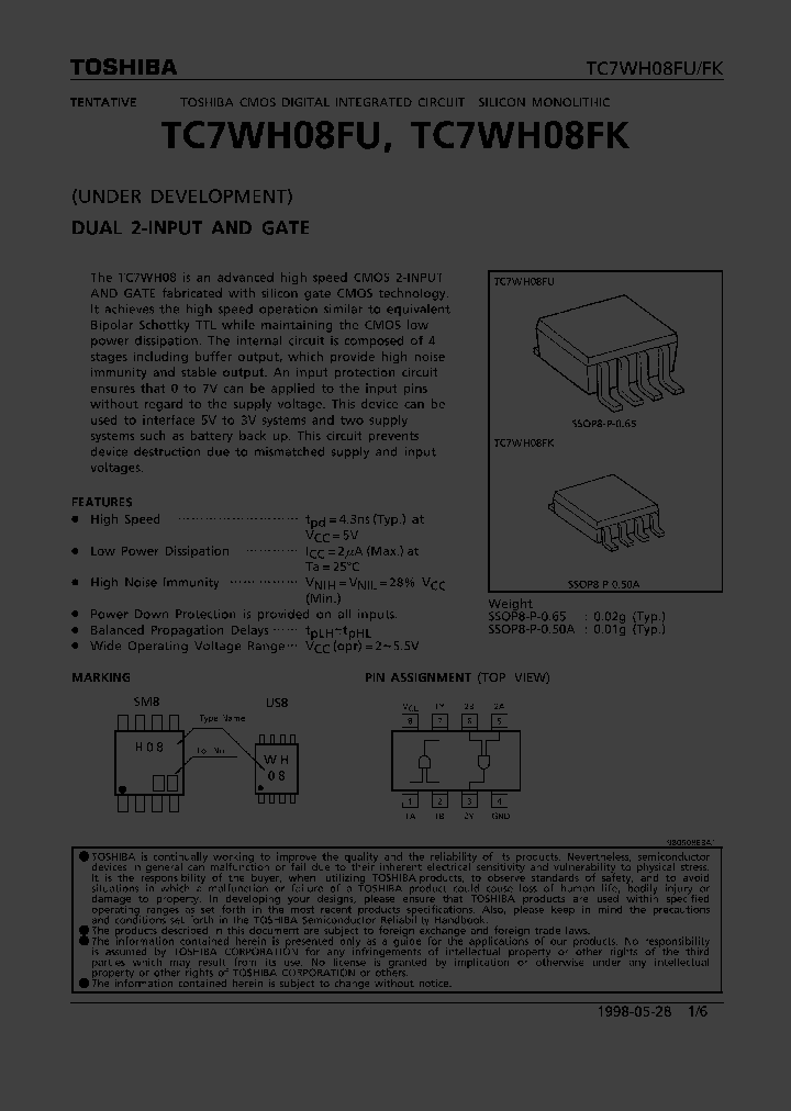 TC7WH08_36935.PDF Datasheet