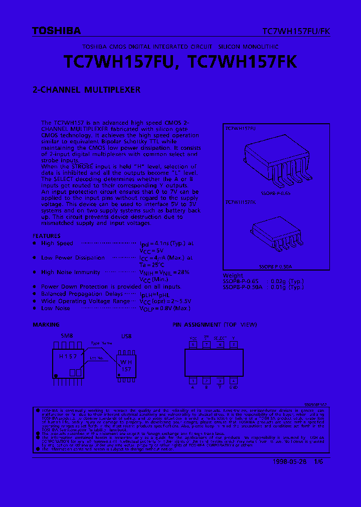 TC7WH157_36946.PDF Datasheet