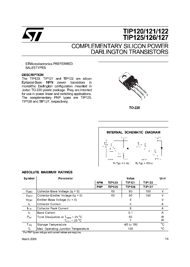 TIP126_163372.PDF Datasheet