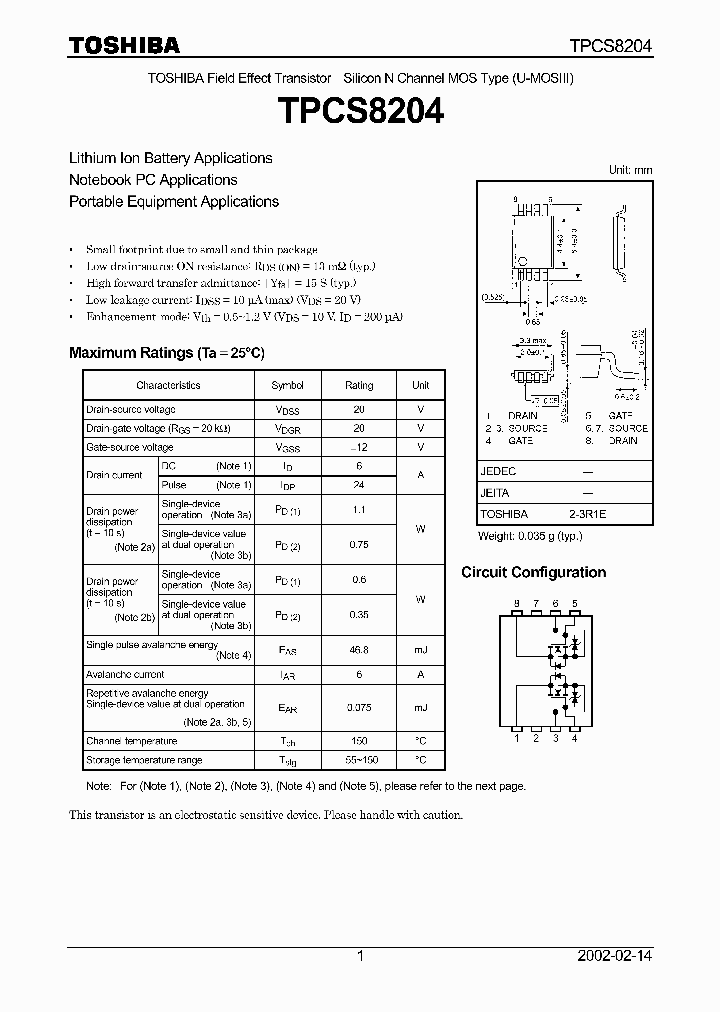 TPCS8204_65389.PDF Datasheet