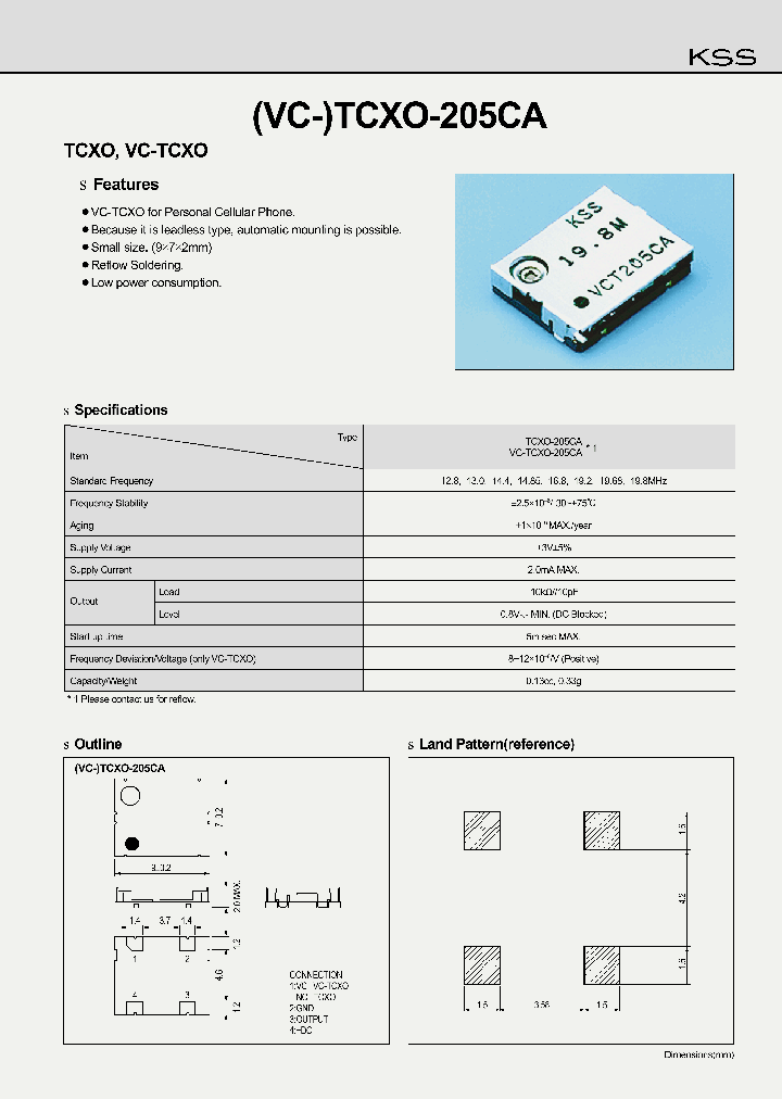 TCXO-205CA_195975.PDF Datasheet