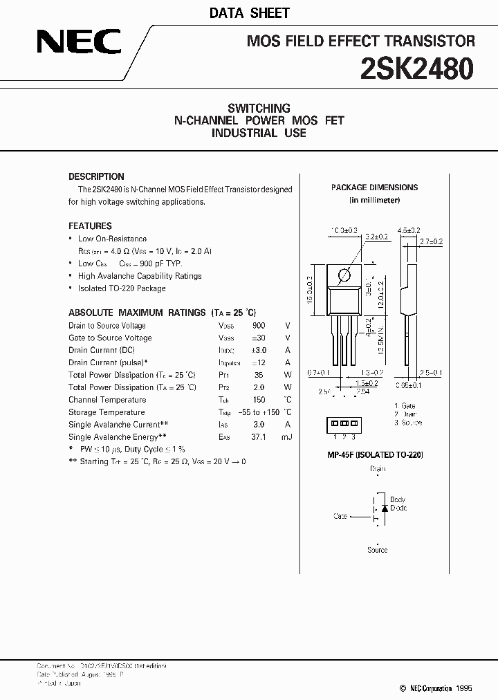 2SK2480_293287.PDF Datasheet