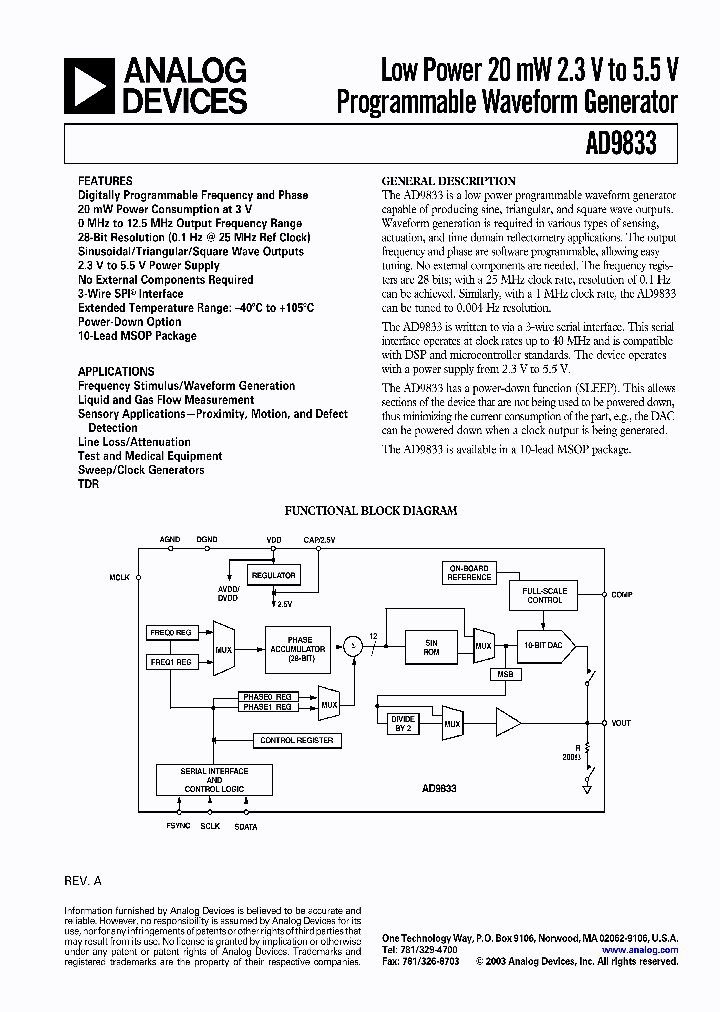 AD9833_289926.PDF Datasheet