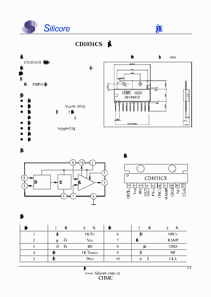 Cd1031cs схема включения