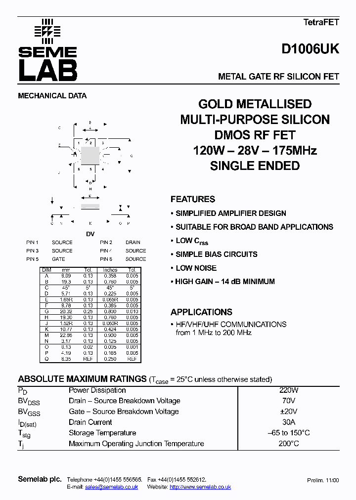 D1006UK_302980.PDF Datasheet