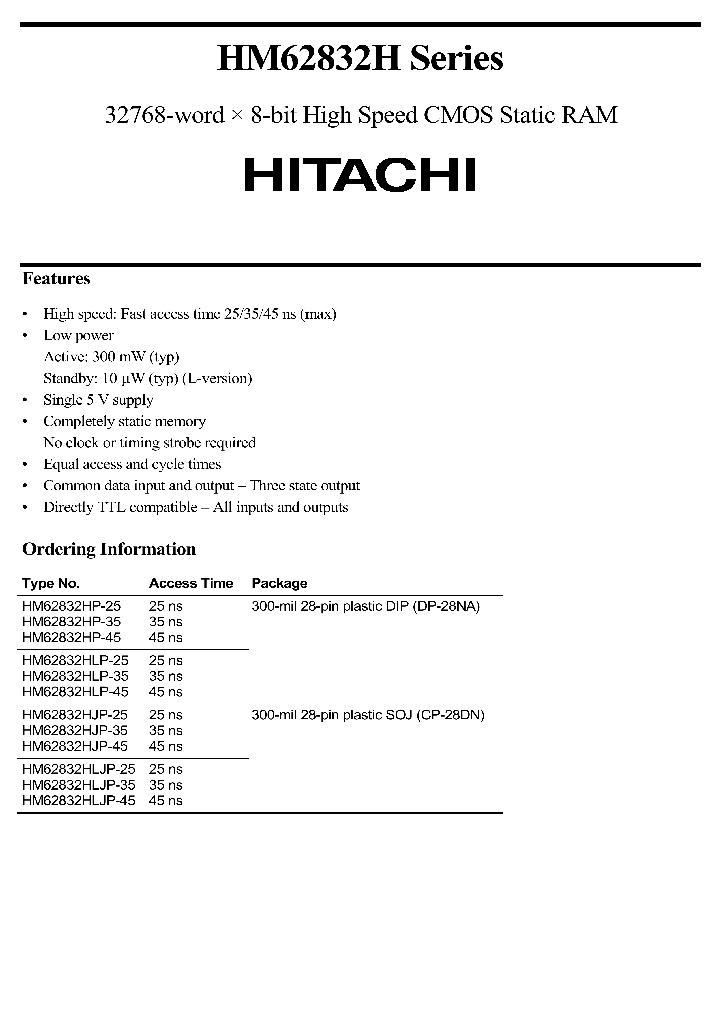 HM628128BSERIES_285730.PDF Datasheet