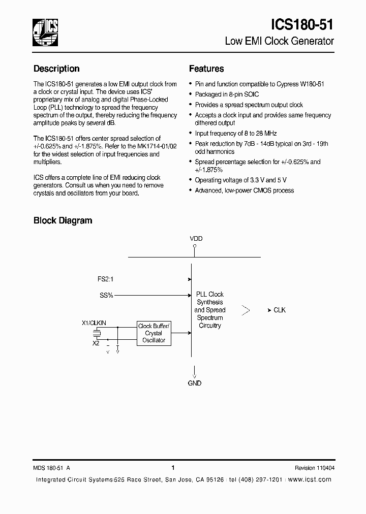 ICS180-51_218423.PDF Datasheet