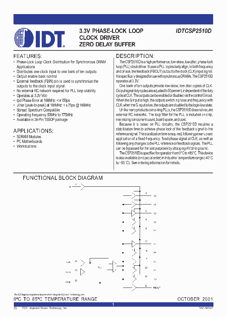 IDTCSP2510D_273969.PDF Datasheet