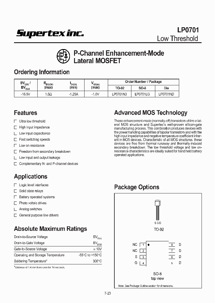 LP0701N3_269109.PDF Datasheet