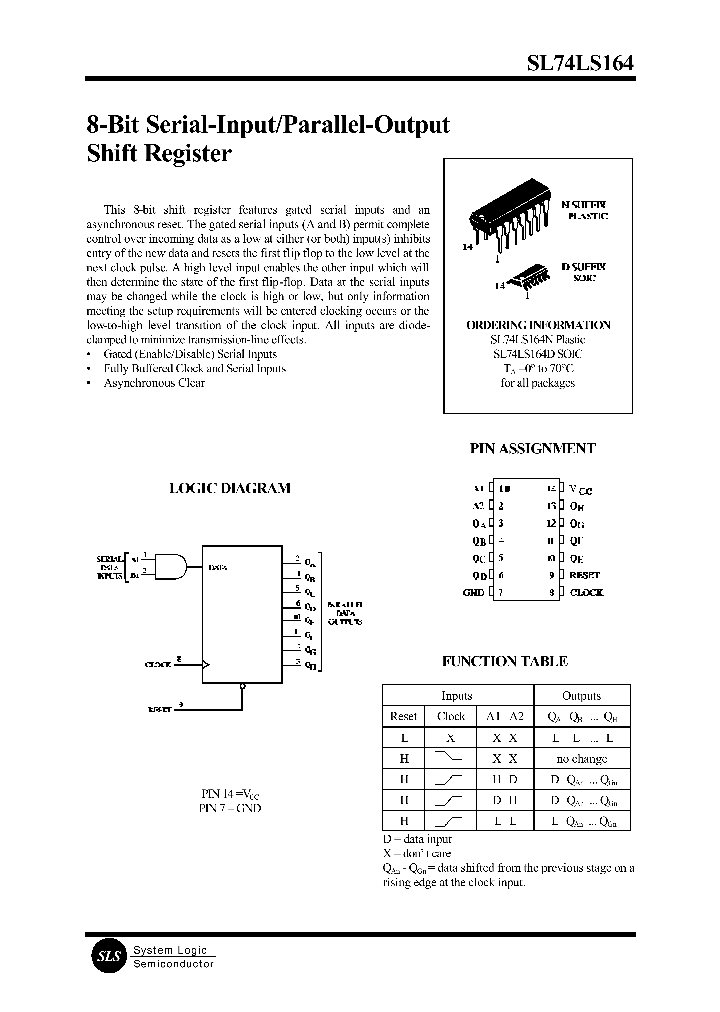 SL74LS164_78384.PDF Datasheet