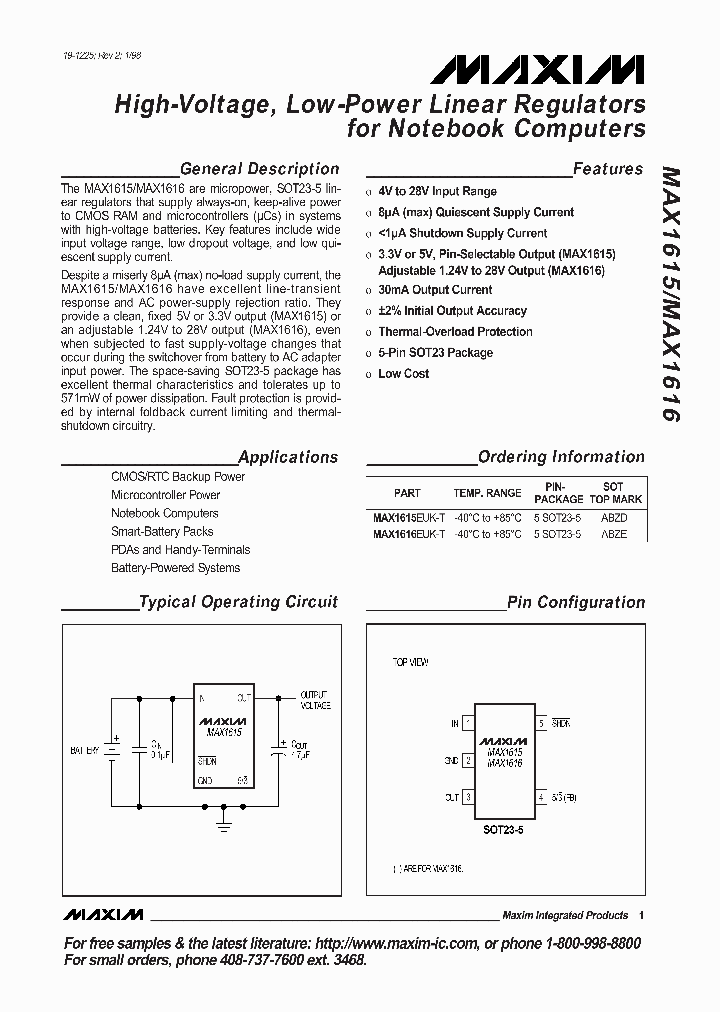 MAX1615_29485.PDF Datasheet