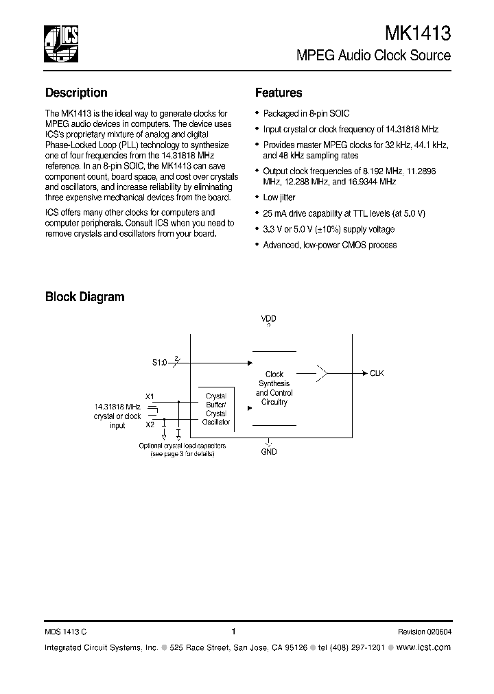 MK1413_278263.PDF Datasheet