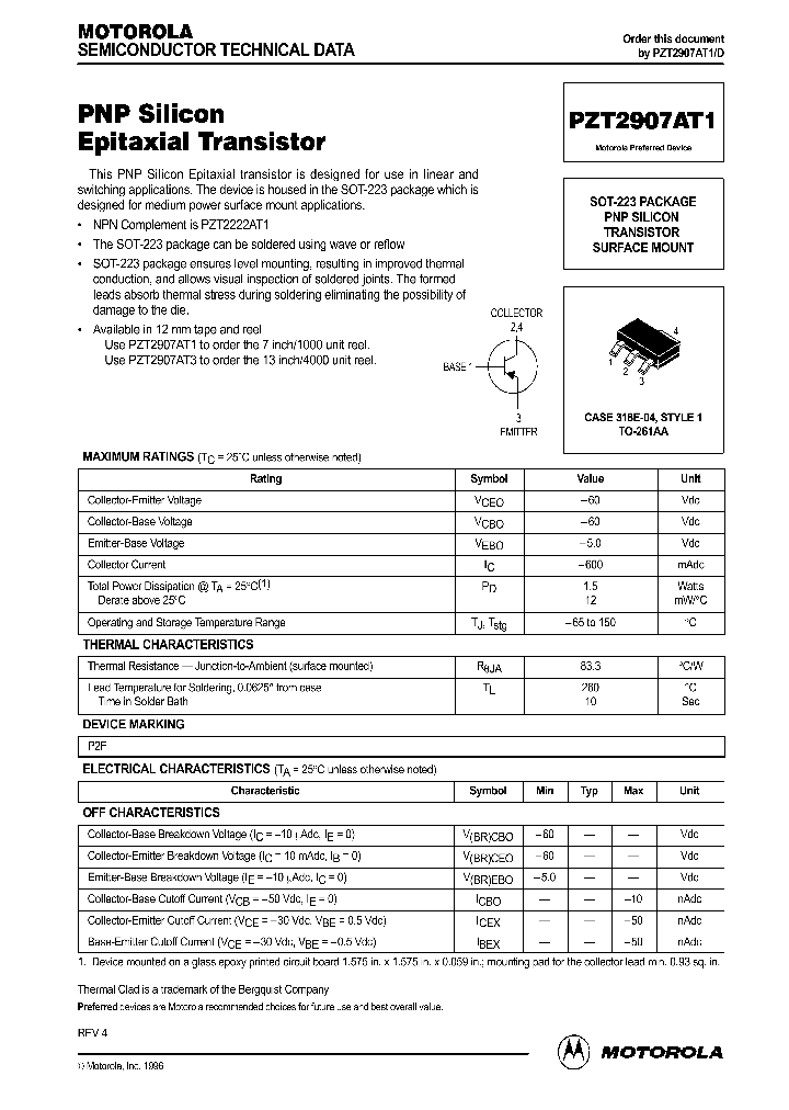 PZT2907AT1_125228.PDF Datasheet