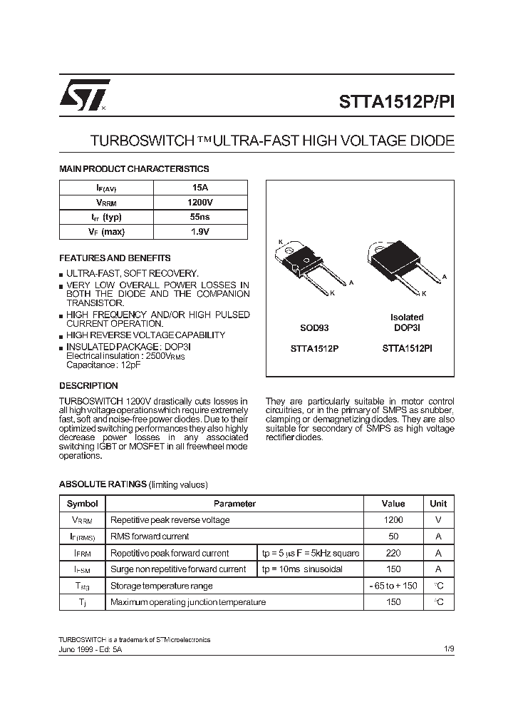 STTA1512PI_274829.PDF Datasheet