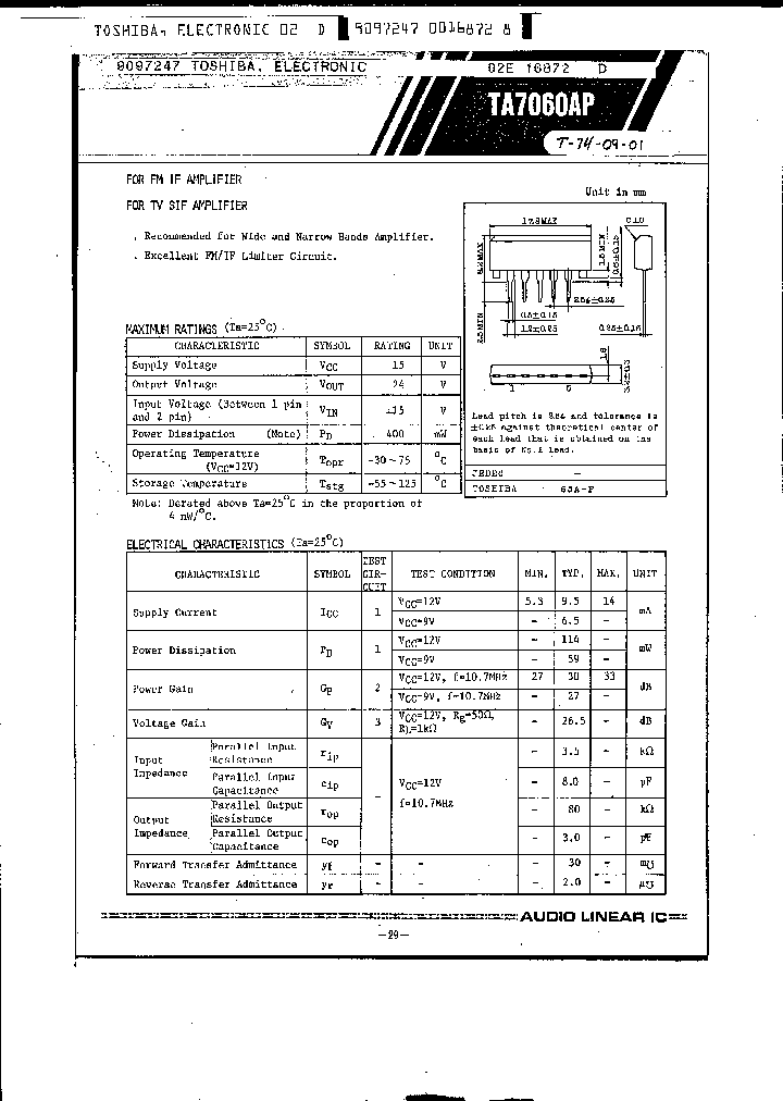 TA7060AP_212302.PDF Datasheet