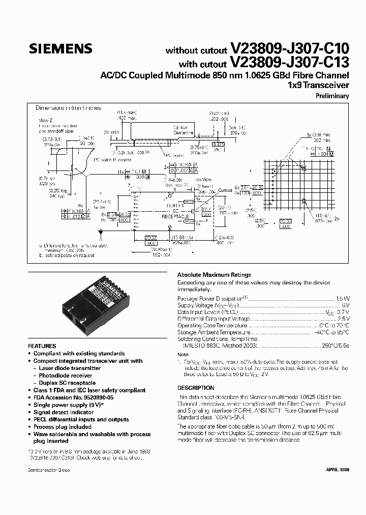 V23809-J307-C13_294185.PDF Datasheet