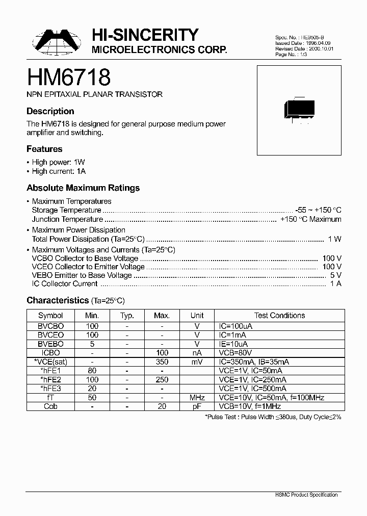 HM6718_245322.PDF Datasheet