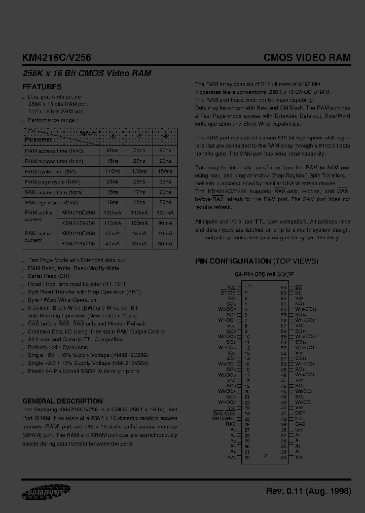 KM4216V256_242614.PDF Datasheet