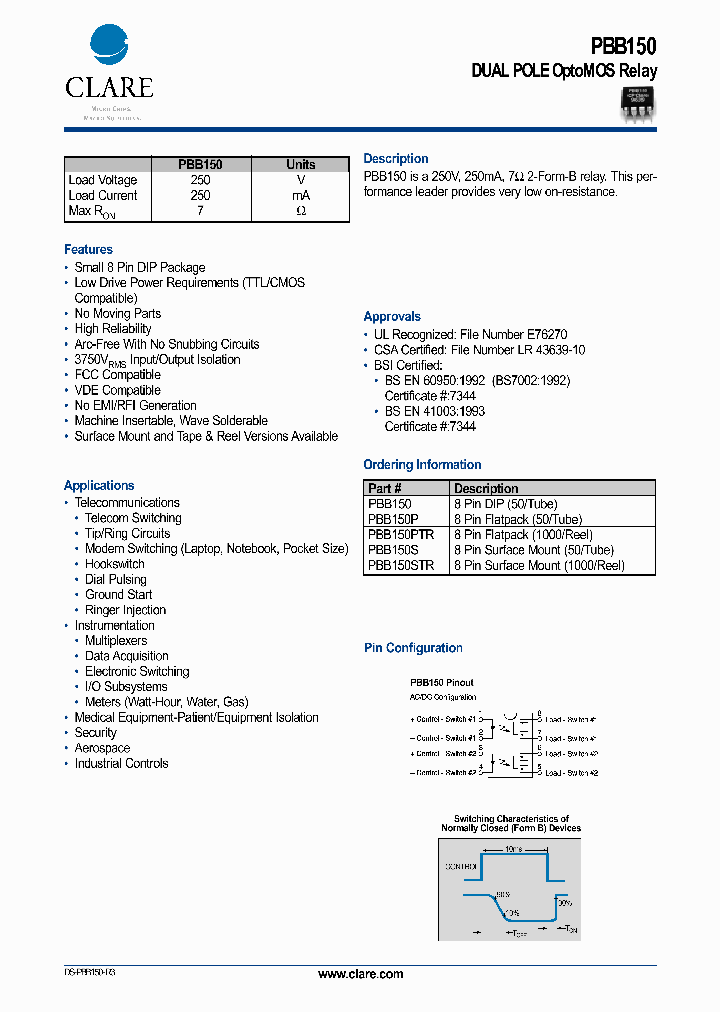 PBB150_260729.PDF Datasheet