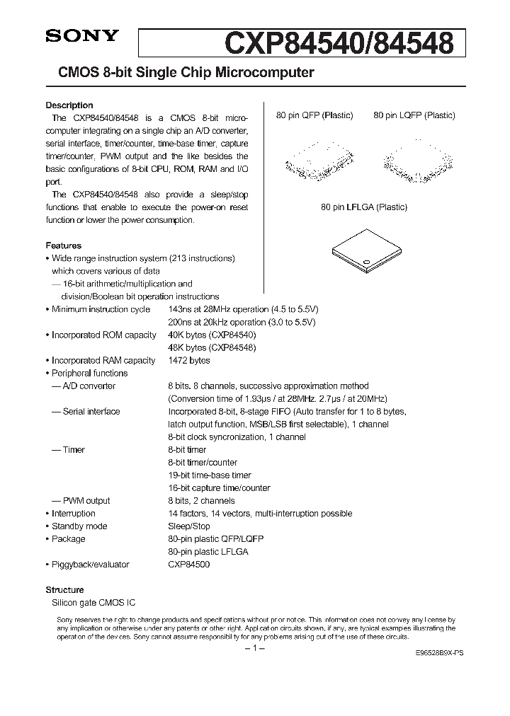 CXP84540_234534.PDF Datasheet