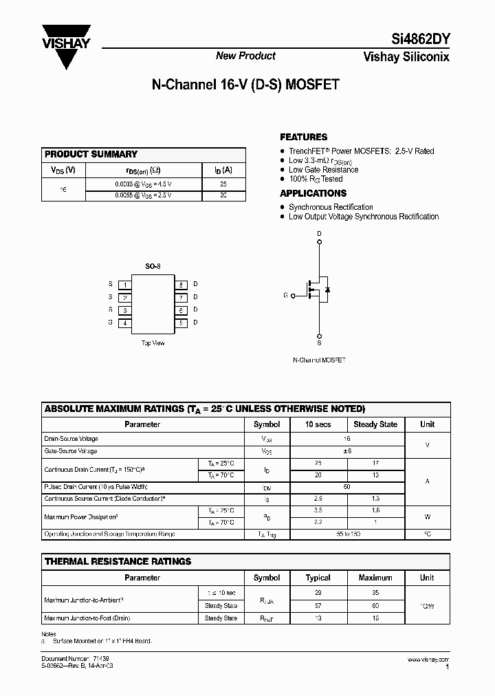 SI4862DY_237774.PDF Datasheet