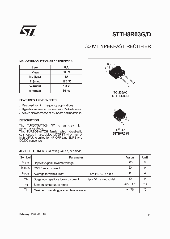 STTH8R03_170197.PDF Datasheet