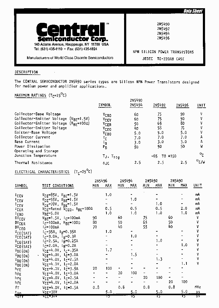 2N5494_342577.PDF Datasheet