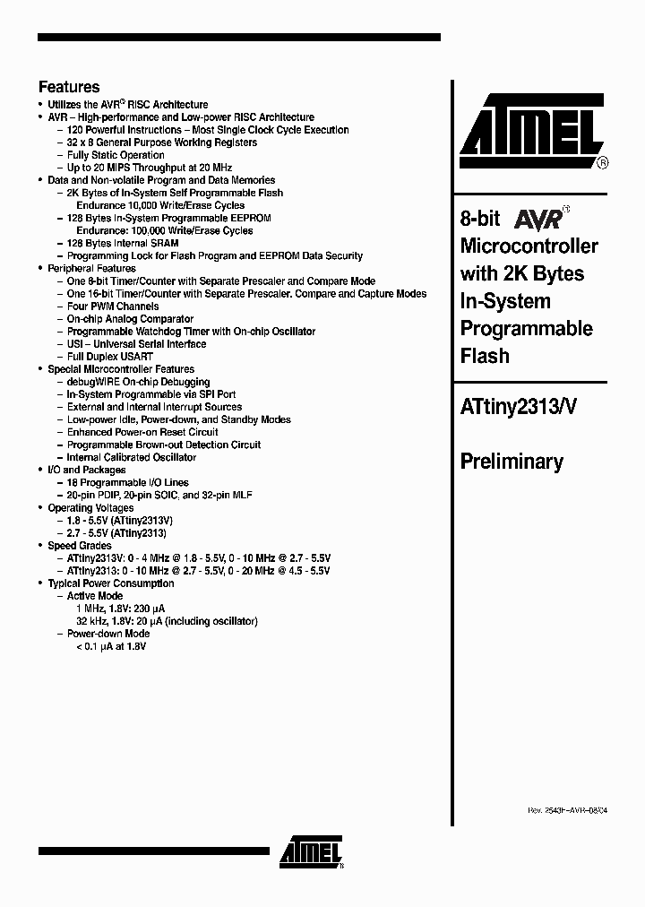 ATTINY2313-20_213673.PDF Datasheet