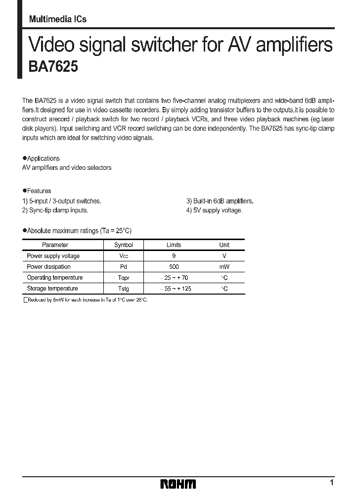 BA7625_201060.PDF Datasheet