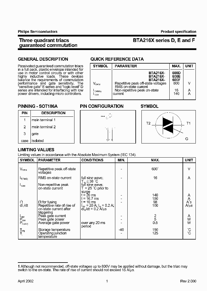 BTA216ESERIES_310511.PDF Datasheet