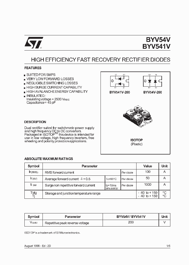 BYV541V_345376.PDF Datasheet