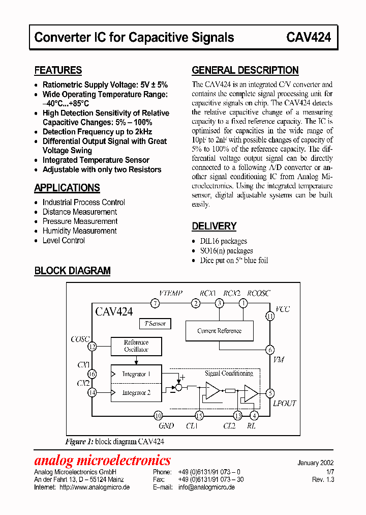 CAV424_321209.PDF Datasheet