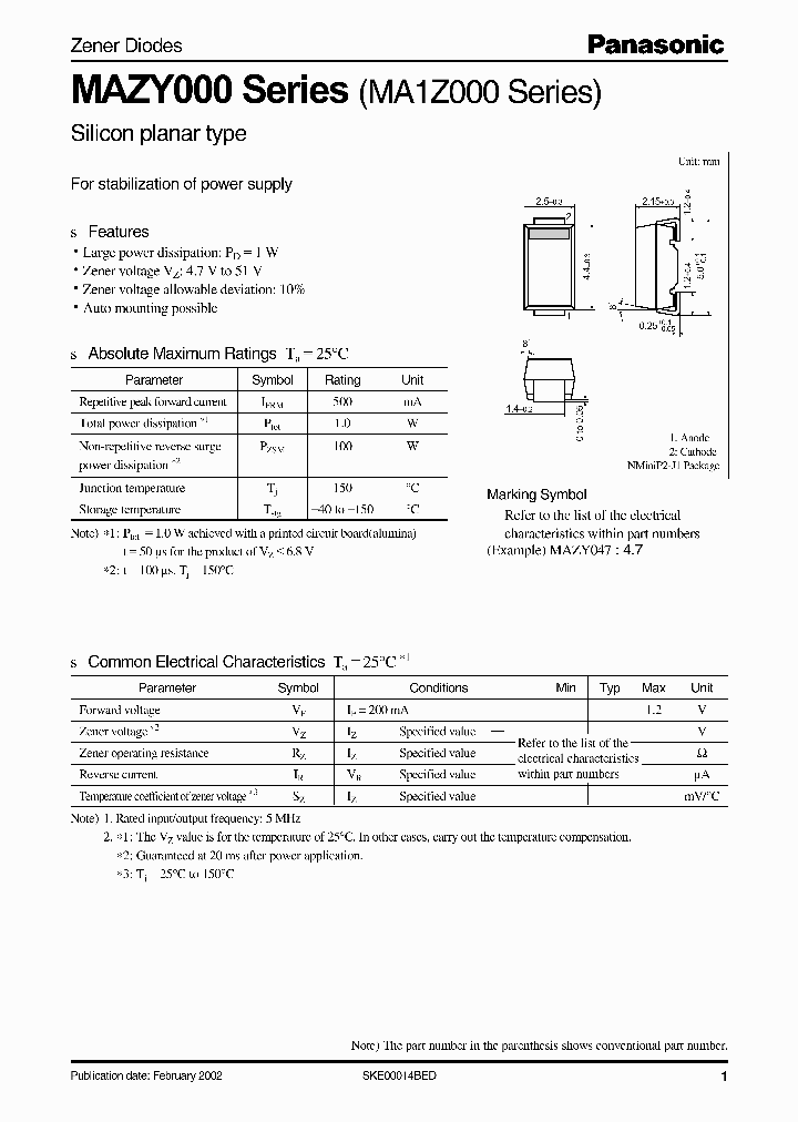 MA1Z062_323496.PDF Datasheet