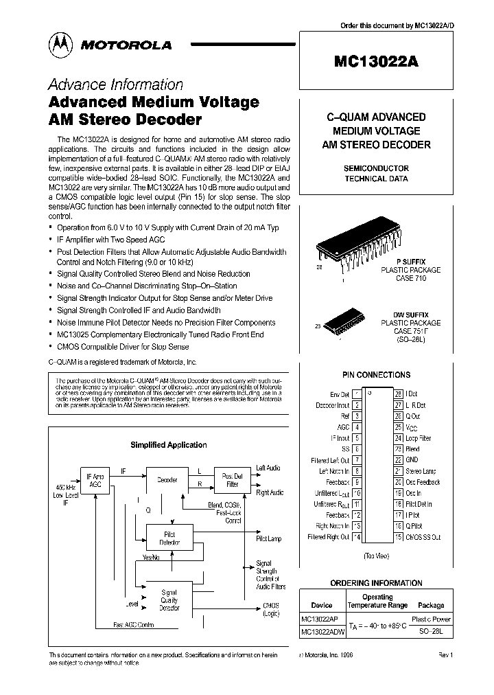 MC13022_98145.PDF Datasheet